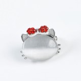 Brosa martisor cap de pisica