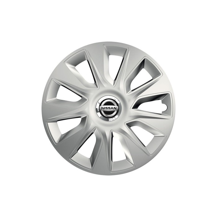 Set 4 capace roti Cu Inel Cromat Stratos R16 Compatibil Cu Nissan