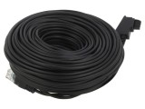 Cablu RJ45 Goobay 60662 pentru telefon, 40m negru, mufă F TAE