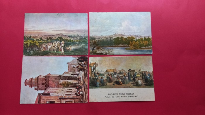 Bucuresti Calendar 1983 Targul Mosilor 4 buc