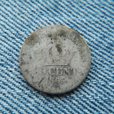 2c- 50 Centimes 1865 Franta / argint foto