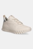 Ecco sneakers din piele Gruuv Sneaker Lea Gtx culoarea bej, 218233-01378