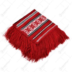 Fata de masa artizanat 40&times;40 CM Rosu/Alb/Negru