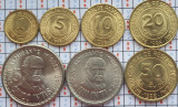 Set 7 monede Peru 1, 5, 10, 20, 50 centimos 1, 5 intis 1985 - 1988 UNC - A023, America Centrala si de Sud