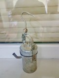 D232-Lampa miner carbit veche Romania metal.