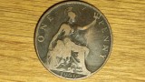 Cumpara ieftin Marea Britanie - moneda de colectie bronz - 1 penny 1900 - Victoria - frumoasa!, Europa