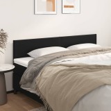 Cumpara ieftin Tăblii de pat, 2 buc, negru, 90x5x78/88 cm, piele ecologică