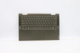 Carcasa superioara cu tastatura palmrest Laptop, Lenovo, Yoga 7-14ITL5 Type 82BH, 82LW, 5CB1A08872, 5CB1A08879, AM1RW000110, Dark Moss, iluminata, lay