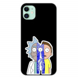 Husa compatibila cu Apple iPhone 11 Silicon Gel Tpu Model Rick And Morty Connected