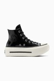 Converse teniși Chuck Taylor All Star Lift Double Stack culoarea negru, A12977C