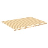 Cumpara ieftin Panza de rezerva copertina, galben si alb, 5x3,5 m