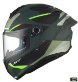 Cumpara ieftin Casca integrala pentru scuter - motocicleta MT Targo S Kay C6 verde mat &ndash; omologare noua ECE 22.06 &ndash; tip viziera: MT-V-18B XS (53/54cm)