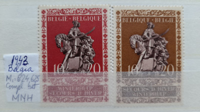 1943-Belgia-complet set-MNH foto