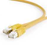 PATCH CORD S/FTP GEMBIRD Cat6a, LSZH, cupru, 3 m, galben, AWG27, dublu ecranat &amp;quot;PP6A-LSZHCU-Y-3M&amp;quot; (timbru verde 0.08 lei)