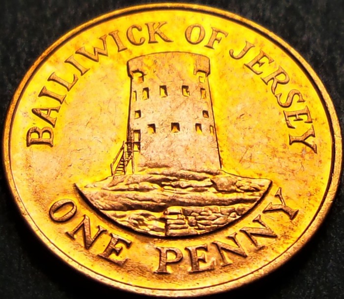 Moneda exotica 1 PENNY - JERSEY, anul 2012 * cod 910