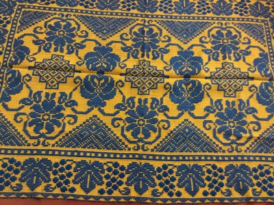 arta / traditie / rustic / design - Cuvertura , Macat , Scoarta , Patura taraneasca realizata manual la razboiul de tesut ! foto