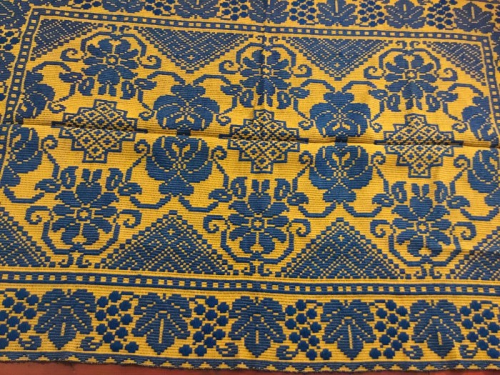 arta / traditie / rustic / design - Cuvertura , Macat , Scoarta , Patura taraneasca realizata manual la razboiul de tesut !