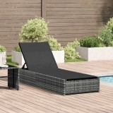 Cumpara ieftin Extensie de soare Gri 60 x 200 x 27 cm din ratan sintetic