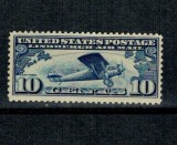 SUA 1927 - Avion, Charles Lindbergh, neștampilat, cu sarniera