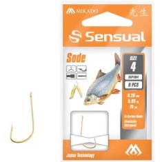 Carlige Legate Mikado Sensual Sode, 70cm, Nr.6, 0.18mm, 8buc/plic foto