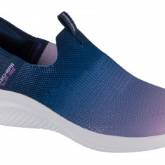 Pantofi pentru adidași Skechers Slip-Ins Ultra Flex 3.0 - Beauty Blend 150183-NVLV albastru marin