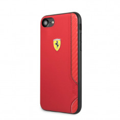 Husa Cover Ferrari On Track Rubber Soft pentru iPhone 7/8/SE2 Rosu foto