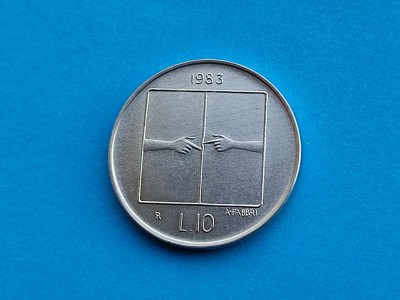 10 Lire 1983 San Marino-UNC-RAR foto
