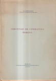 D. Popovici - Cercetari de literatura romana (1944)