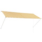 Cumpara ieftin Copertina retractabila, galben si alb, 300 x 150 cm