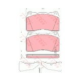 Set placute frana Trw GDB3349, parte montare : Punte fata