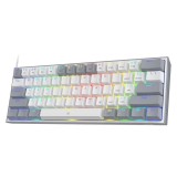 Redragon Fizz PRO RGB Mechanical Keyboard White Gray Red Switch