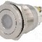 Intrerupator anti-vandalism, OFF-(ON), &Oslash;19mm, ONPOW - GQ19PF-10D/R/12V/S