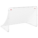 Cumpara ieftin Poarta de fotbal alba 122x81x81 cm otel