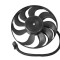 Ventilator, radiator VW BORA (1J2) (1998 - 2005) AIC 50843