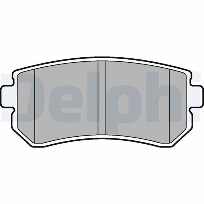 DELPHI LP2303 set placute frana,frana disc