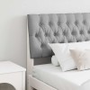 VidaXL Tăblie tapițată Gri deschis 180 cm Lemn de pin masiv 879328