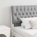 vidaXL Tăblie tapițată Gri deschis 180 cm Lemn de pin masiv 879328