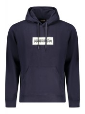 Hanorac bărbați, cu imprimeu cu logo, Regular fit, bleumarin, 2XL