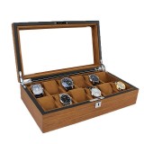 Cumpara ieftin Caseta Ceasuri 12 Spatii Lemn Maro LUX CDL027, Watchbox