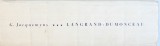 LANGRAND - DUMONCEAU - PROMOTEUR D' UNE PUISSANCE FINANCIERE CATHOLIQUE , VERS L' APOGEE - 2. ORGANISATION ET OPERATIONS par G. JACQUEMYNS , 1963