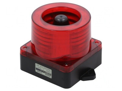 Semnalizator LED Roșu 10-30VDC IP66 foto