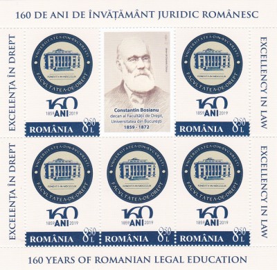 ROMANIA 2019 - EXCELENTA IN DREPT, MINICOALA, MNH - LP 2263 foto