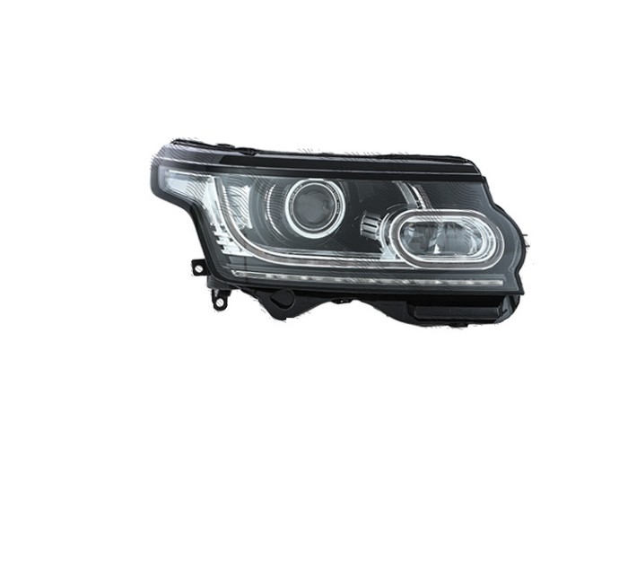 Far Land Rover Range Rover (L405), 11.2012-12.2017, montare fata, dreapta, asistenta faza lunga; cu lumina de zi; D3S; electric; negru; fara motor; c