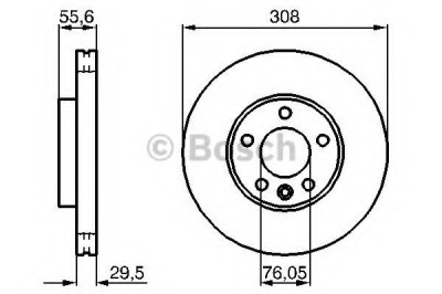Disc frana VW MULTIVAN V (7HM, 7HN, 7HF, 7EF, 7EM, 7EN) (2003 - 2015) BOSCH 0 986 479 B88 foto