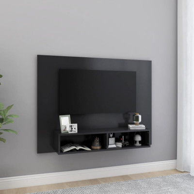 Comodă TV de perete, gri, 120x23,5x90 cm, PAL foto