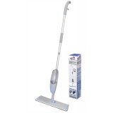 Mop plat cu 2 rezerve si pulverizator Bacteria Stop, Studio Casa, Gri