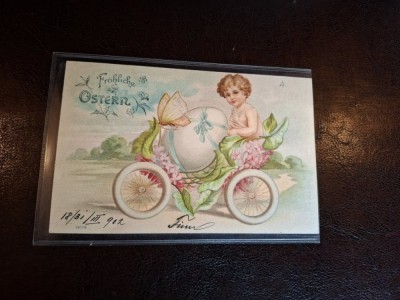 Carte postala tip felicitare Paste - (circulata) foto