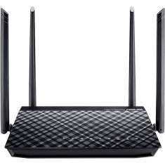 Router wireless ASUS Gigabit RT-AC57U Dual-band Port USB 4 Antene Externe Control Parental Negru foto