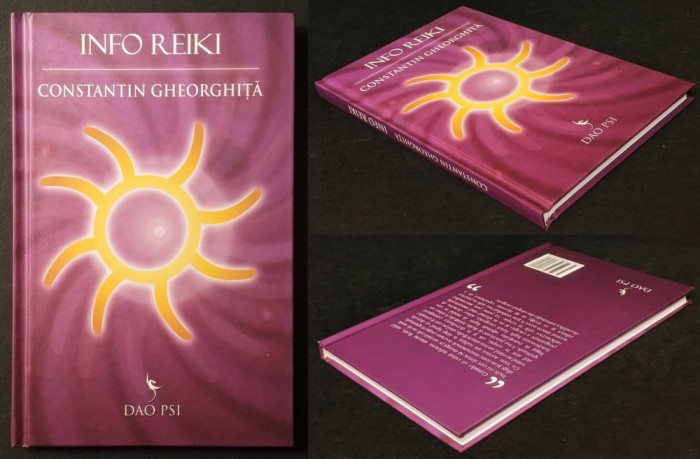 rara INFO REIKI InfoReiki Gradul I II III &ndash; Constantin Gheorghita 160 pag. 2009 DAO PSI Cartonata 20,5x13,5cm Stare ca noua