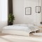 vidaXL Cadru de pat, alb, 200x200 cm, lemn masiv de pin 814970